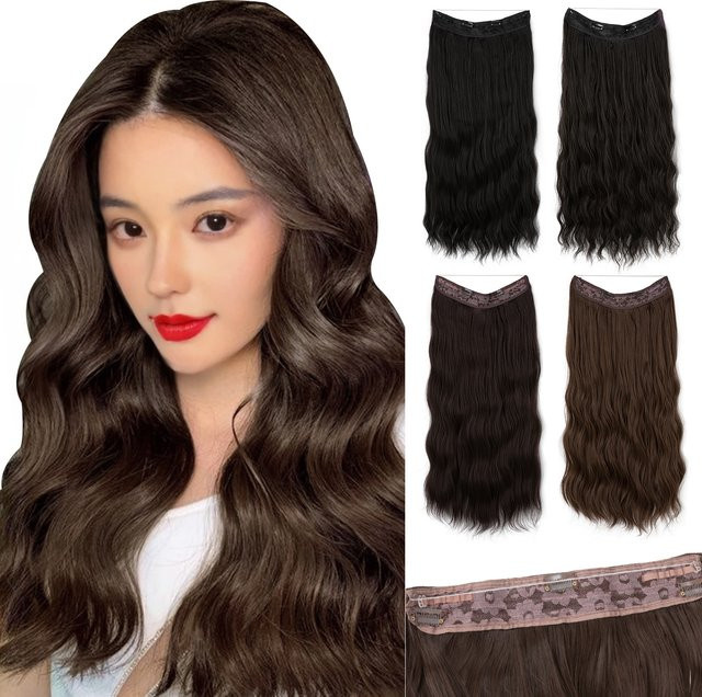 Sarla Haarverlängerung Synthetische Welle, Ombre Blond, Clip-In - Bild 1
