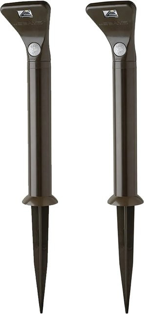 Mr. Beams LED-Wegeleuchte MB592 mit Bewegungsmelder, Braun, 2er-Pack - Bild 1