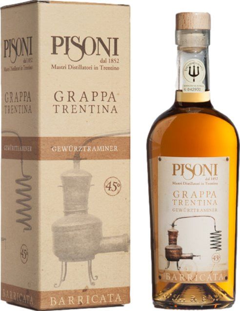 Fratelli Pisoni Grappa Gewürztraminer Barricata, Italien, 45% Vol., 0,7 l - Bild 1