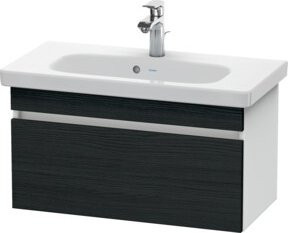 Duravit Waschtischunterschrank DuraStyle in Schwarz und Weiß matt mit 1 Auszug, B: 73 cm, T: 36,8 cm, H: 39,8 cm - Bild 1