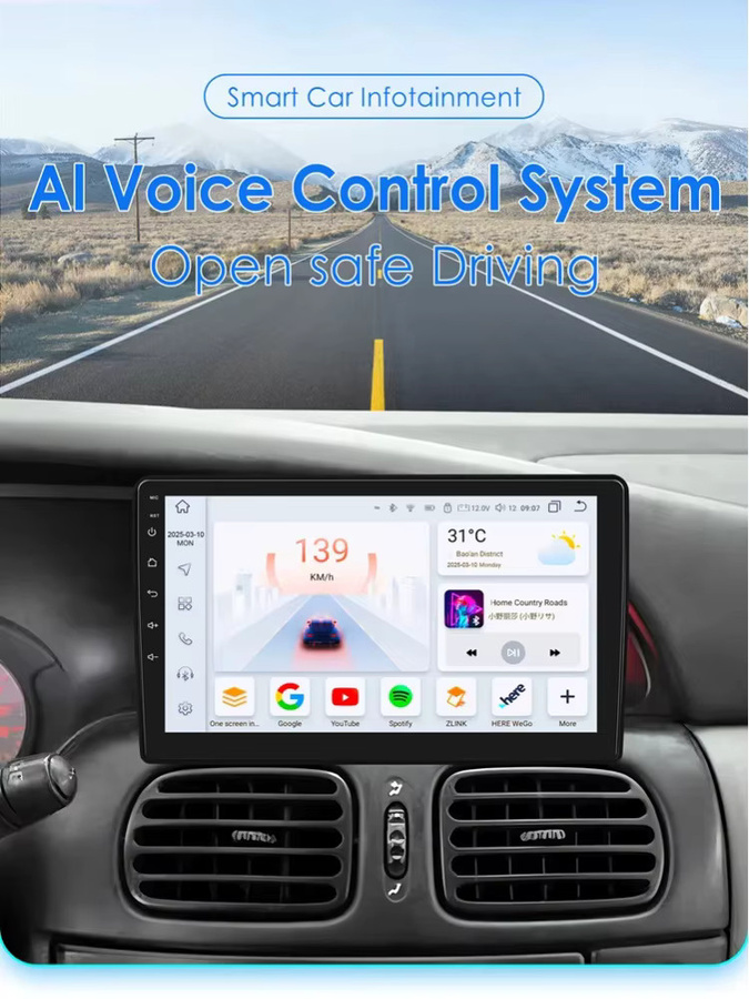 OSSURET Android 14 Autoradio für Renault Megane 1 (1995-2003) mit CarPlay, GPS, 360 Kamera und RDS in Schwarz - Bild 5