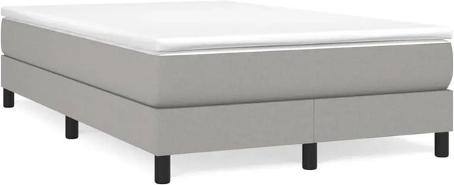 vidaXL Boxspringbett modern in Hellgrau, B/T: 120 x 200 cm - Bild 1