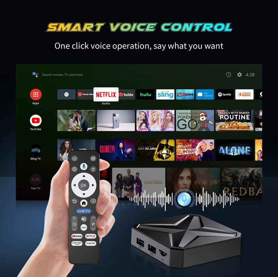 MORTAL Smart TV Box Q1 MINI+ Streaming Media Player in Schwarz mit 8GB RAM, 128GB Speicher, 8K Ultra HD, Dual UI Interface, Bluetooth 5.4 und Dual WLAN 2.4G & 5.8G - Bild 2