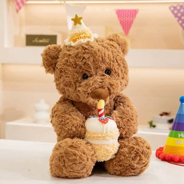 Bubble Tea Geburtstag Teddybär Plüschtier, mit Pyjama, ab 14 Jahren - Bild 1