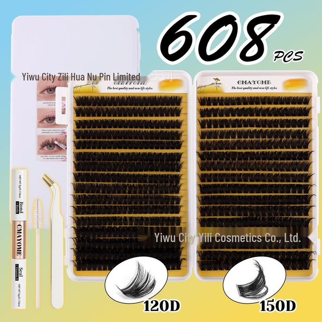 Global Beauty DIY 680 Cluster-Wimpern, Natürlich, Unisex - Bild 1