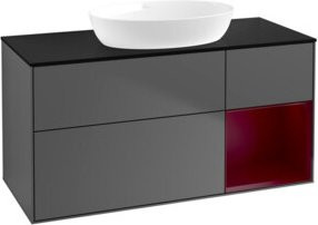 V&B Waschtischunterschrank Finion in Anthrazit lackiert, Breite: 120 cm, Tiefe: 50,1 cm, Höhe: 50,1 cm - Bild 1