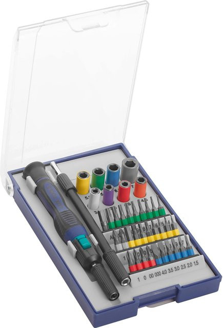 LUX-TOOLS 40-teiliges Schraubendreherset mit Bits in Multicolor - Bild 1