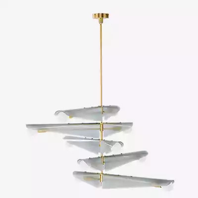Tala Sycamore Kronleuchter 10-flammig in Gold/Messing mit transparentem Glas - Bild 1