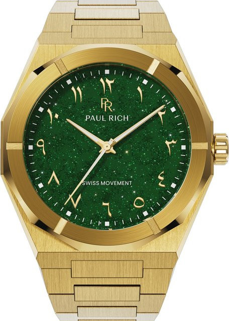 Paul Rich Herrenuhr, Quarz, Edelstahl, Grün, 43 mm, 5 ATM - Bild 1