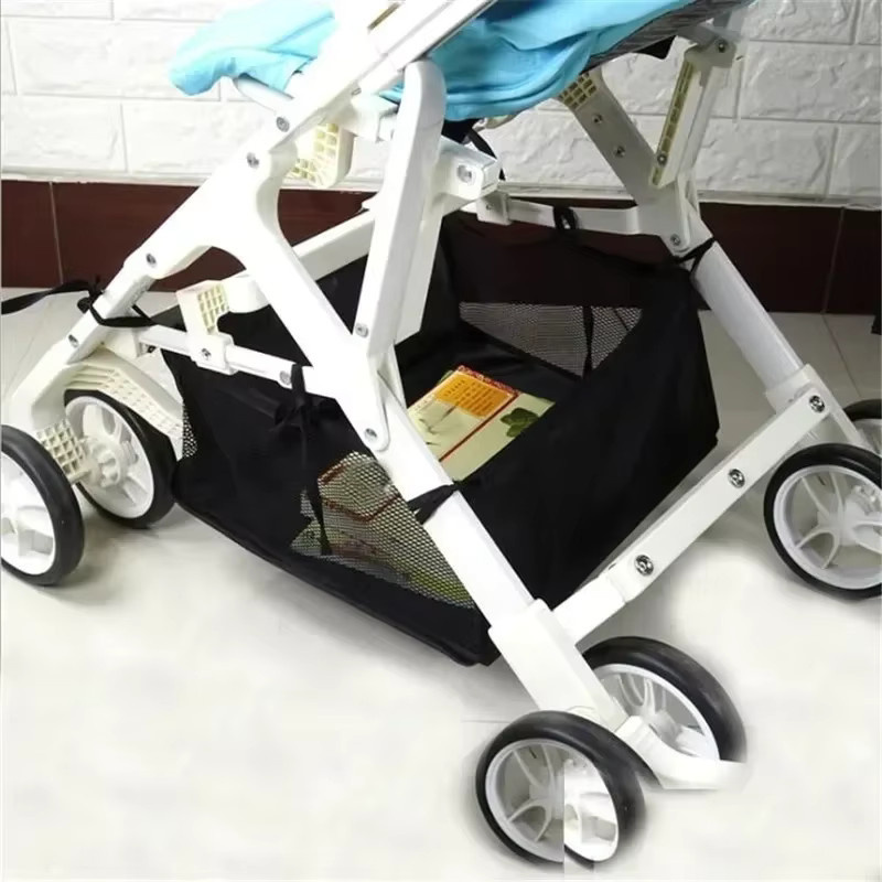 Kinderwagen-Zubehör Korb für Neugeborene in Schwarz zum Anhängen unter den Kinderwagen - Bild 3
