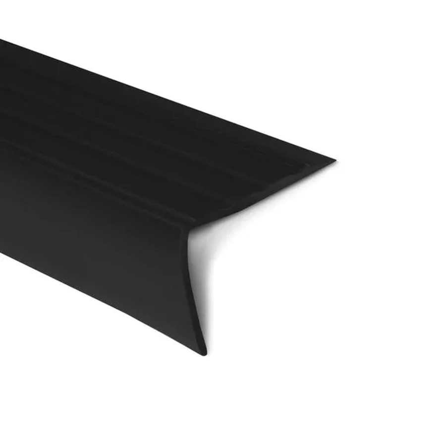 KARAT Stufenkantenprofil Michigan Treppenkantenprofil aus PVC in Schwarz und Grau, B/H/L: 45 x 42 x 1200 mm - Bild 2
