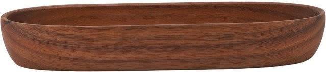 CosyHome Mehrzweck-Salatschüssel aus Holz in Bootsform, Farbe Braun - Bild 1
