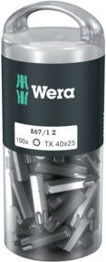 Wera TX 40 Schraubendreher-Bits DIY 100, 100-teilig, mehrfarbig - Bild 1