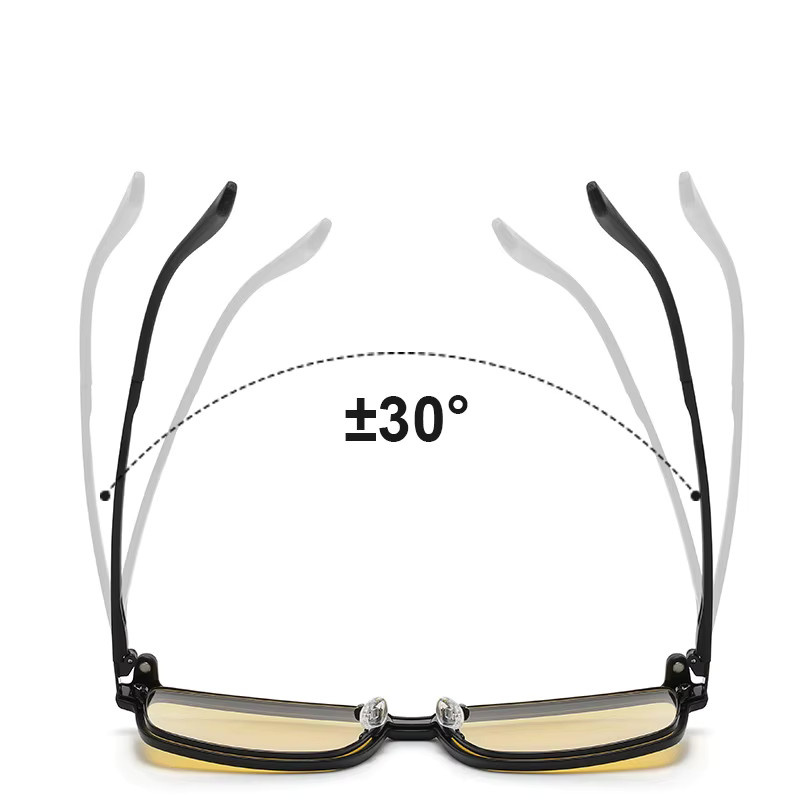 CCspace Lesebrille, Vollrand, Rechteckig, TR90, Schwarz, Männer - Bild 2