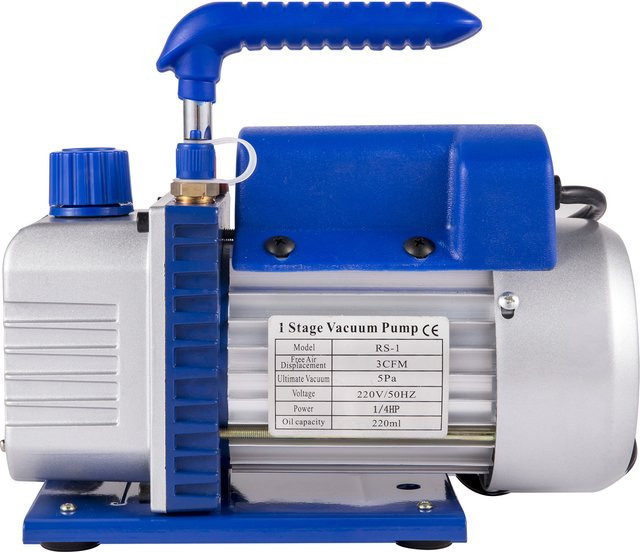 SucceBuy einstufige Vakuumpumpe 3CFM 1/4HP in Blau für Klimaanlagen und HVAC-Wartung - Bild 1