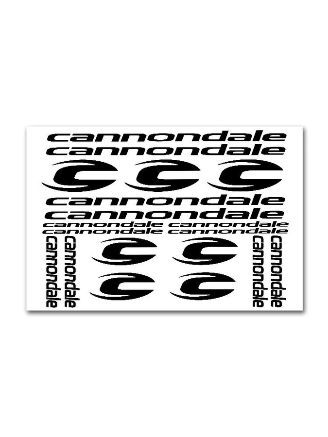 C-CANNONDALE Vinyl Aufkleber für Auto, Motorrad und Laptop in Schwarz - Bild 2