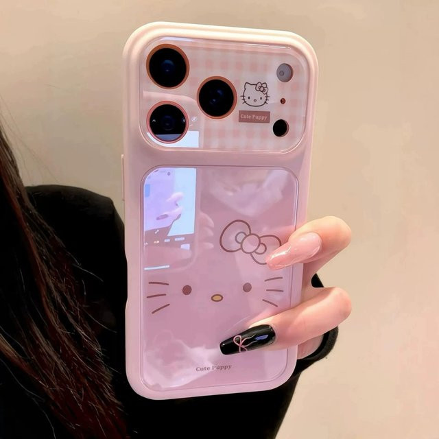 Sanrio Hello Kitty Handyhülle in Rosa mit Kameraschutz und stoßfester Schutzhülle für iPhone 17 Pro, 16, 15 und 14 Pro Max - Bild 1