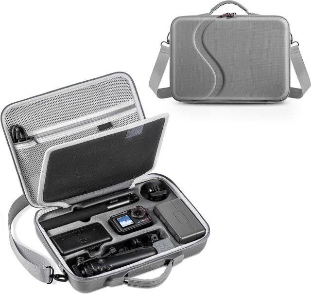 STARTRC PHOTO Tragetasche für DJI Osmo Action 5 Pro, 4 und 3 sowie DJI MIC 2, Grau - Bild 1