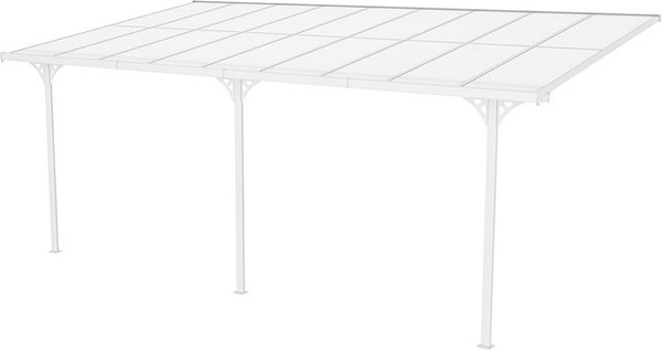 Alu-Terrassenüberdachung Westmann Bruce 556 in Weiß, B/T/H: 300 x 556 x 270 cm