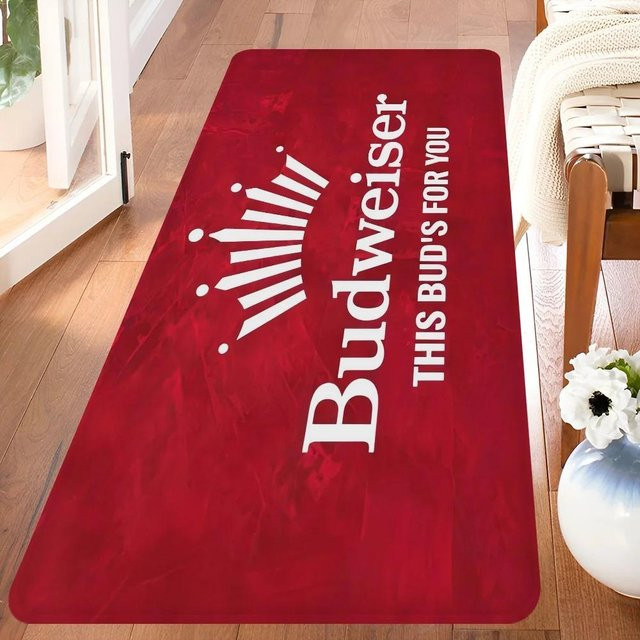 Karpetti Budweiser King of Beer Teppich, rot, B/T: 60 x 40 cm - Bild 1