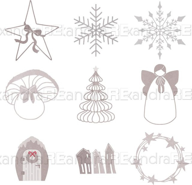 Metall-Stanzform Französische Tür in Silber für DIY-Grußkarten, Scrapbooking und Dekoration - Bild 1