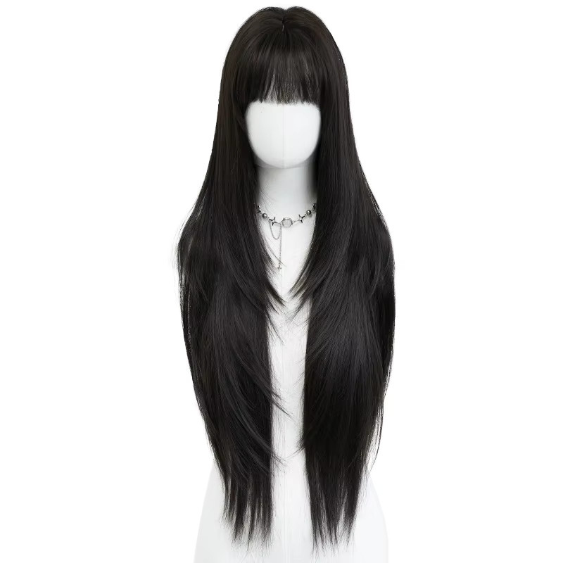 7JHH WIGS Perücke, schwarz, lang, gerade, Damen - Bild 5