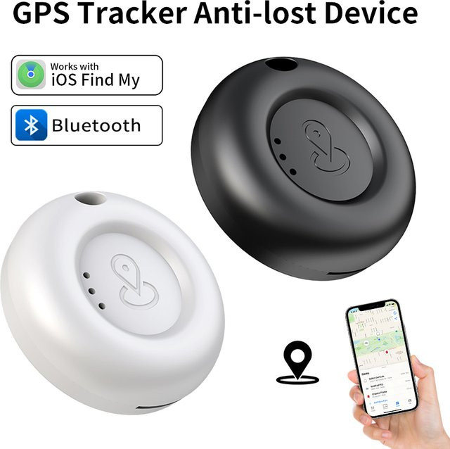 GGBEE Mini Bluetooth Anti-Verlust-Gerät als GPS-Tracker für iOS Find My App in Schwarz - Bild 1