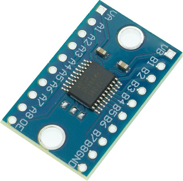 TXS0108E 8 Kanal Logic Level Converter Bidirektional TTL zu 3,3 V und 5 V in Blau - Bild 1