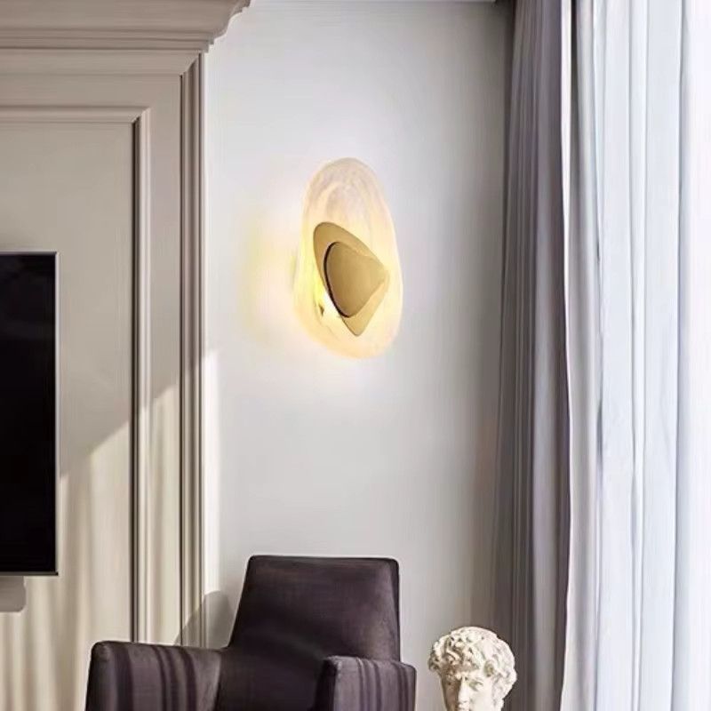 Claeted LED Wandlampe in Gold/Schwarz für Schlafzimmer und Wohnzimmer als moderne Dekoration - Bild 3