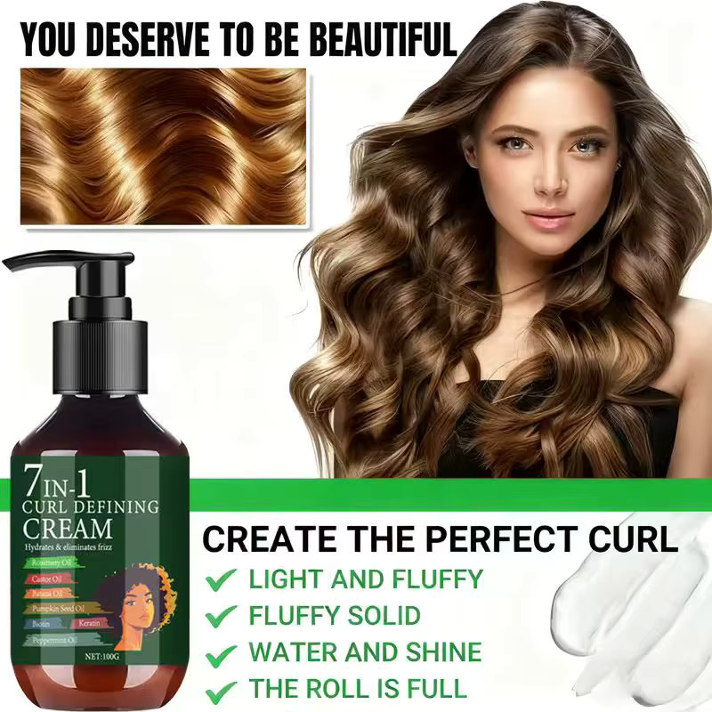 Water Ice Levin Curl Defining Cream, 100 g, mit Rosmarinöl und Rizinusöl - Bild 2