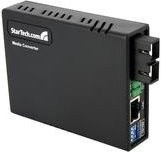 StarTech.com Medienkonverter Ethernet LWL Multimode SC 2km, 10/100 Mbit/s, RJ-45 auf SC Multi-Mode, 1310 nm, Schwarz (MCM110SC2EU) - Bild 1