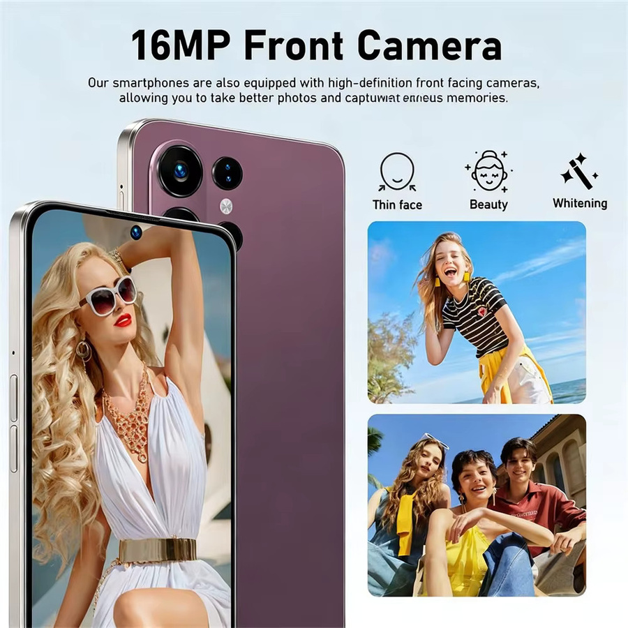 CHOTOG S26 Ultra Smartphone Android 5G mit 7,3 Zoll HD Display, 22 GB RAM, 2 TB Speicher, 7800 mAh Akku, Dual-SIM und WLAN in Schwarz - Bild 3