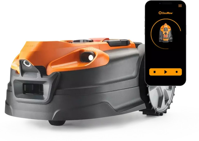 LawnMaster Mähroboter AMD18i-800 Plus mit App und Kamera in Orange mit 24V Akku - Bild 1