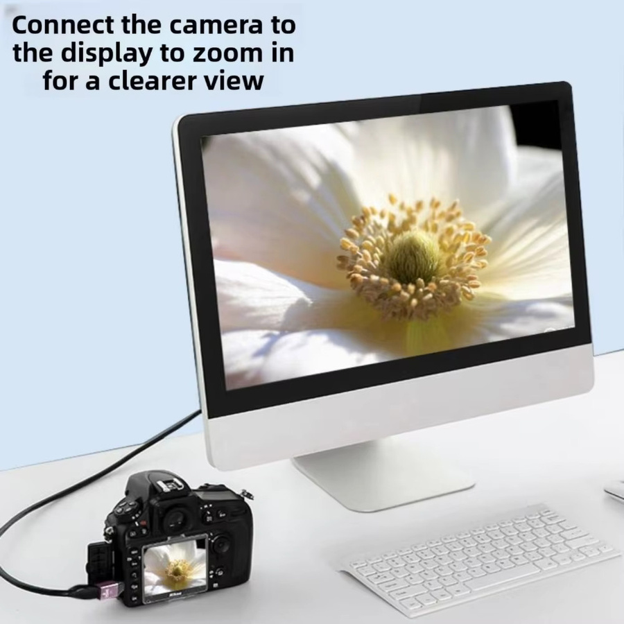 FRHY 2er-Set Mini-HDMI-Stecker auf HDMI 2.1 Buchse 360 Grad U-förmiger Adapter für 4K und 8K 60Hz Winkelkonverter für Gaming, TV und Projektor - Bild 2