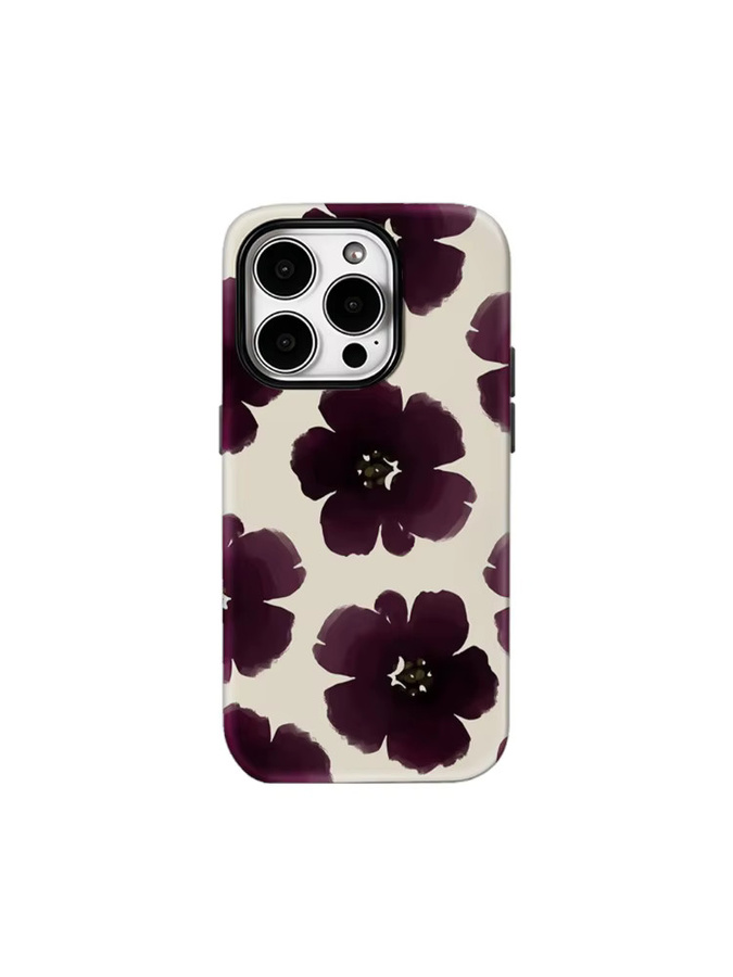 Potdemiel Handyhülle Violet Wash Blooms für iPhone 17 16 15 14 13 12 Pro Max Plus mit doppelschichtiger Rückseite in Violett - Bild 6