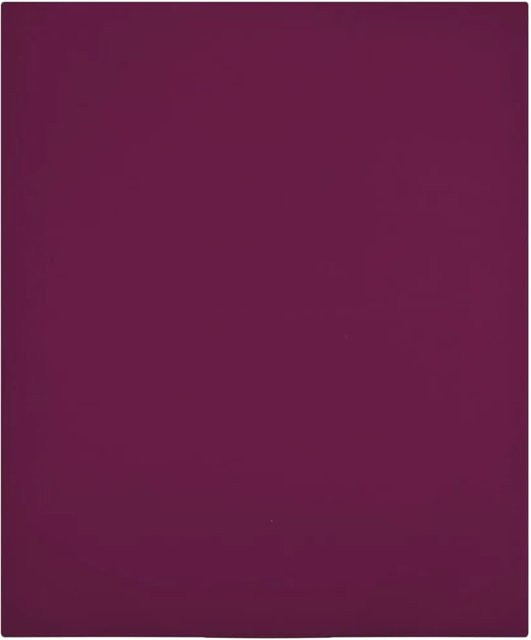 vidaXL Spannbettlaken aus Jersey aus Baumwolle, 2er-Set, Bordeauxrot, B/T: 160 x 200 cm - Bild 1