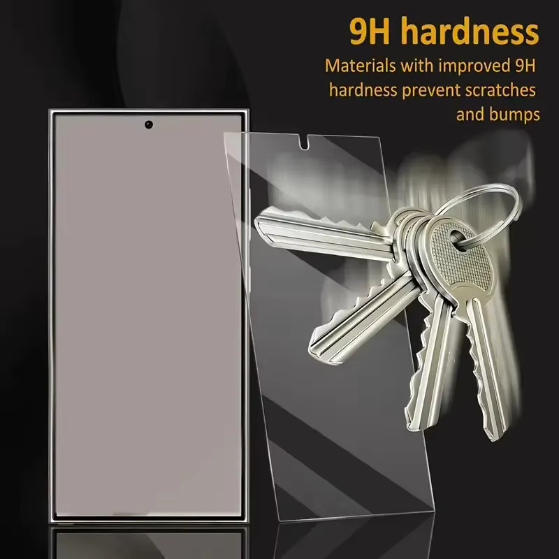 3er-Pack Samsung Full Cover Displayschutzfolie aus gehärtetem Glas, transparent, passend für Galaxy S25, S24, S23, S22, S21 Ultra, Plus, FE und andere Modelle - Bild 4