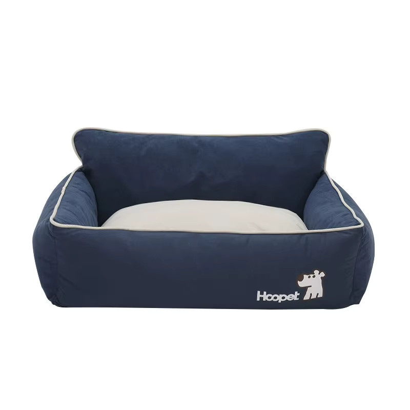 HOOPET Hundebett Schlafmatte für alle Jahreszeiten in Blau mit waschbarem Bezug - Bild 4