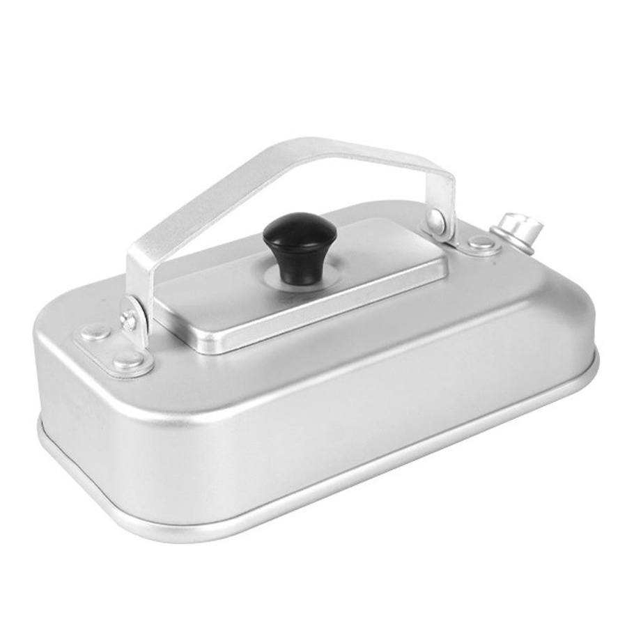 Camping-Kessel aus Aluminium in Silber, tragbare Tee- und Kaffee-Kanne mit Griff, 300 ml - Bild 3