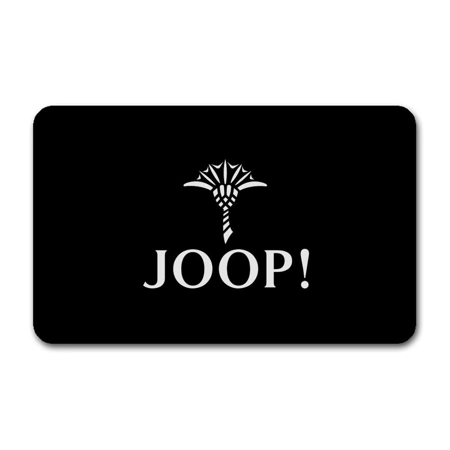 Joop Flurteppich mit Grafikprint, schwarz, rutschfest und waschbar, B/T: 60 x 40 cm - Bild 6