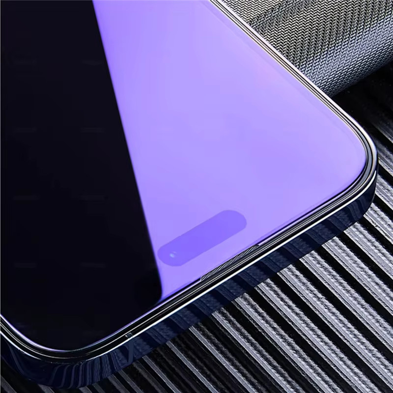 3er Set Anti-Blaulicht Panzerglas Displayschutzfolie für Apple iPhone 17 16 15 14 13 12 11 Pro Max Mini X Xs XR Plus in Transparent - Bild 2