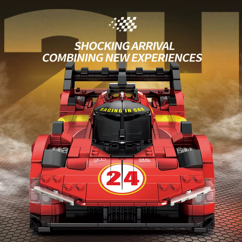 REOBRIX Supercar Bausteine, Rot, 1:16, 1370 Teile - Bild 2