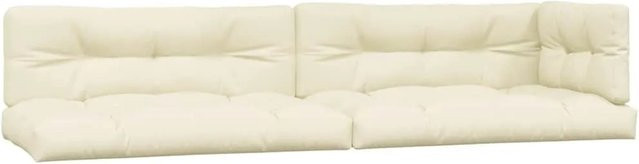 vidaXL Palettenkissen 5-teiliges Set aus Polyester in Creme, UV-beständig und wasserabweisend - Bild 1