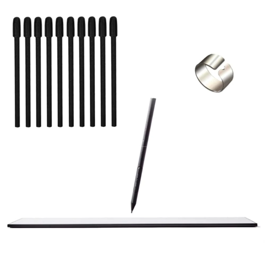 Wacom Ersatz-Stiftminen Set mit Clip, glatte POM-Zeichentablett-Spitzen in Schwarz, passend für Wacom Pro Pen 3, PTK470, 670, 870, DTH135, 172, 271 - Bild 2