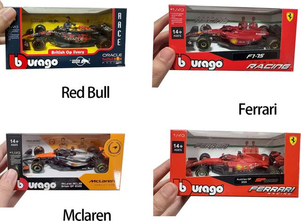Bburago McLaren Formel-1-Auto, 1:43, Druckguss-Fahrzeug, ab 14 Jahren