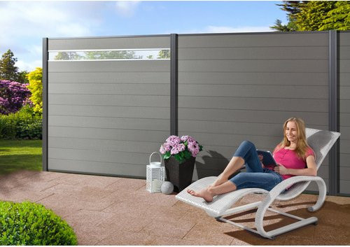Mr. GARDENER Alu-Pfosten Turino Donatus aus Aluminium in Schwarz, B/T/H: 6,8 x 6,8 x 265 cm - Bild 1