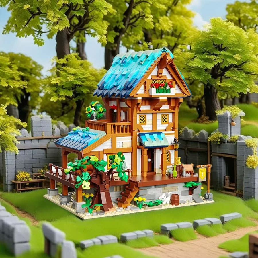 CTMA Micro Castle House Bausteine Set mit Architektur-Figuren in Mehrfarbig - Bild 4