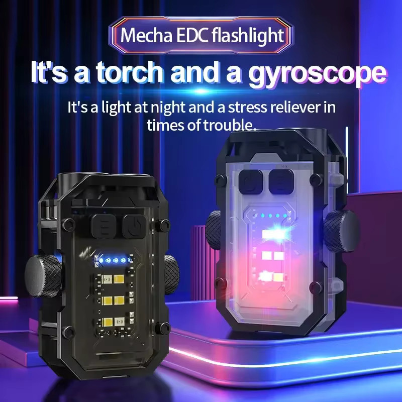 ESMARTER Mini LED Schlüsselanhänger Licht mit Magnet und Hutclip für Outdoor Camping und Angeln - Bild 2