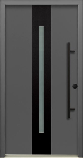Splendoor Sicherheits-Haustür ThermoSpace Prime Dublin RC2 in Anthrazit-Schwarz mit Glaseinsatz, B/H: 110 x 210 cm - Bild 1
