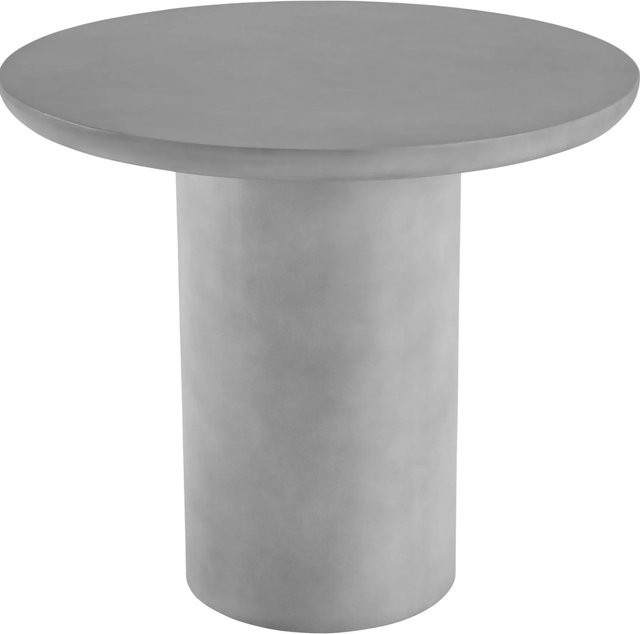 tectake Runder Gartentisch Talmi in Betongrau mit minimalistischem Design aus Magnesiumoxid, Durchmesser: 86,5 cm, Höhe: 75,5 cm - Bild 2